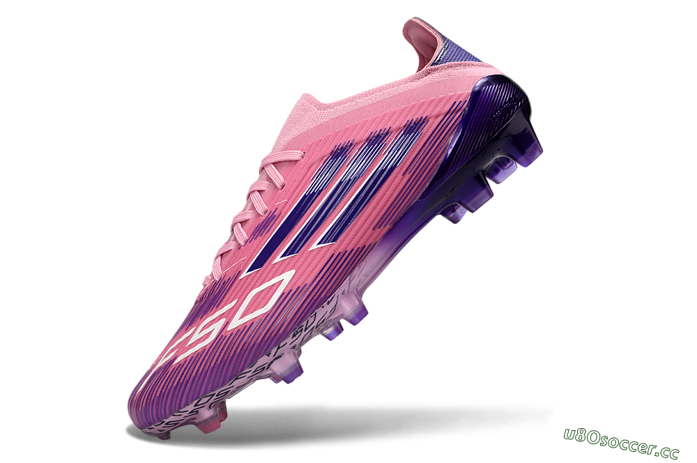 Unisex Adidas F50 Elite FG Firm Ground Low-Tops Football Boots - Pink/Lavender Bliss/Deep Violet 6