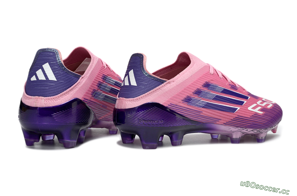 Unisex Adidas F50 Elite FG Firm Ground Low-Tops Football Boots - Pink/Lavender Bliss/Deep Violet 7