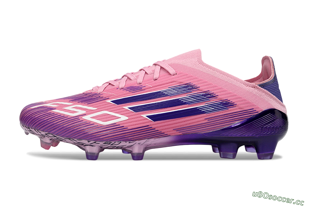 Unisex Adidas F50 Elite FG Firm Ground Low-Tops Football Boots - Pink/Lavender Bliss/Deep Violet 0