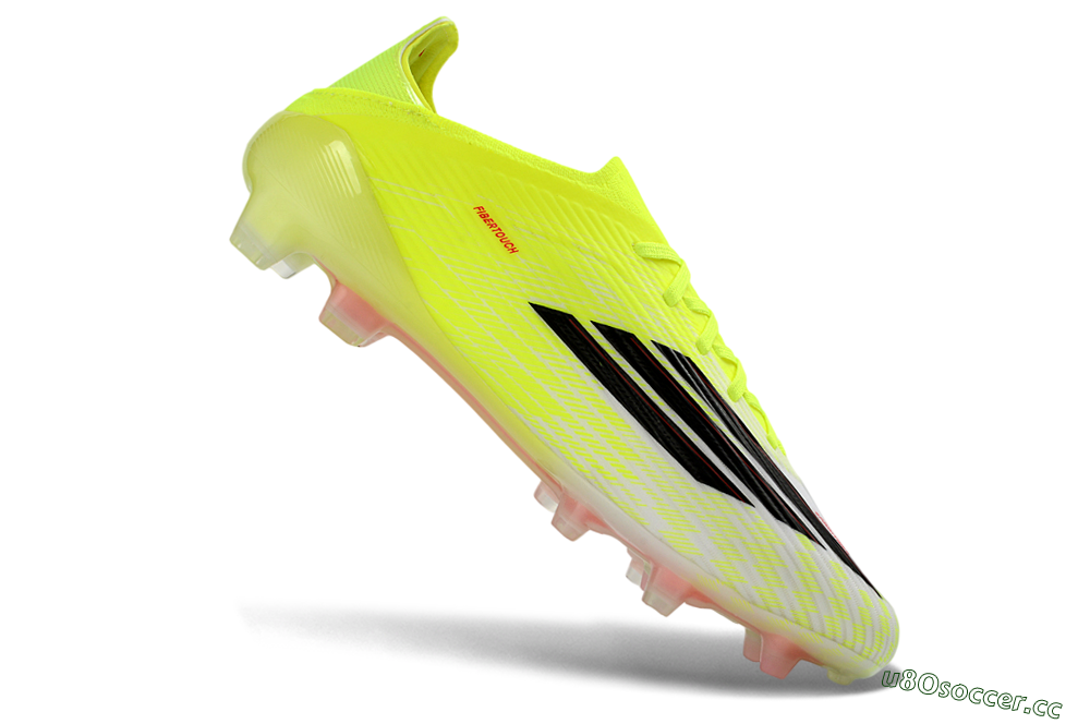 Unisex Adidas F50 Elite FG Firm Ground Low-Tops Football Boots - Yellow/Neon Green/Black 5