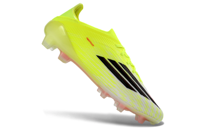 Unisex Adidas F50 Elite FG Firm Ground Low-Tops Football Boots - Yellow/Neon Green/Black