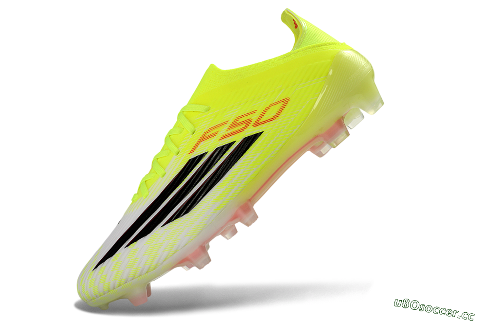 Unisex Adidas F50 Elite FG Firm Ground Low-Tops Football Boots - Yellow/Neon Green/Black 6