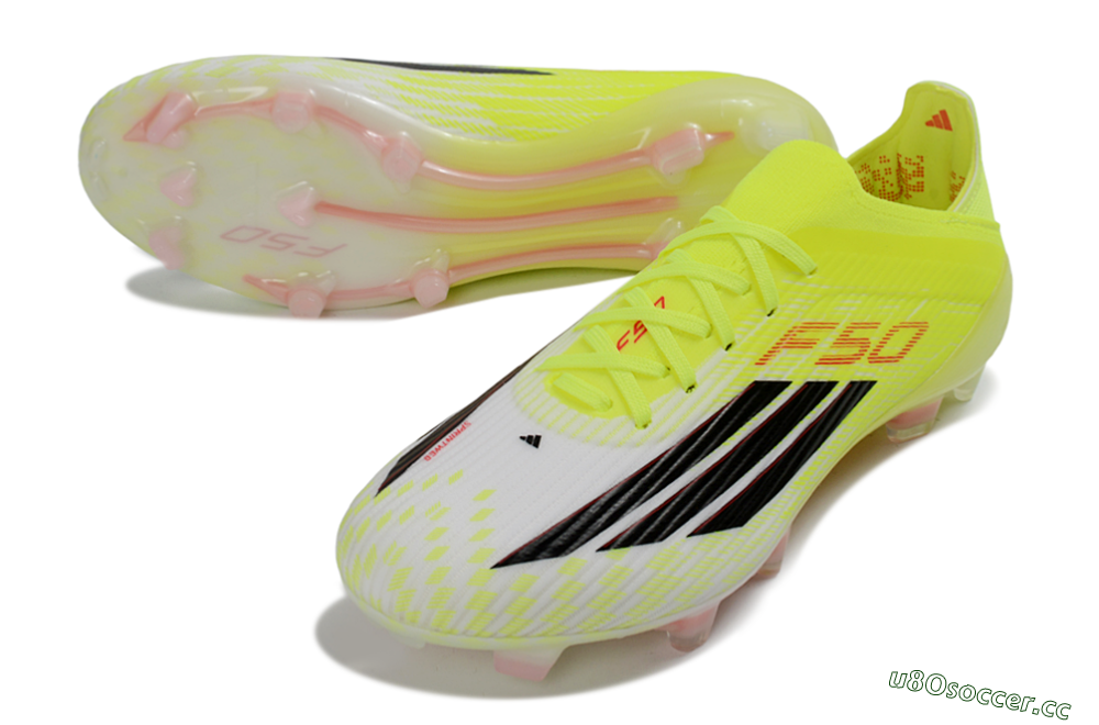 Unisex Adidas F50 Elite FG Firm Ground Low-Tops Football Boots - Yellow/Neon Green/Black 3