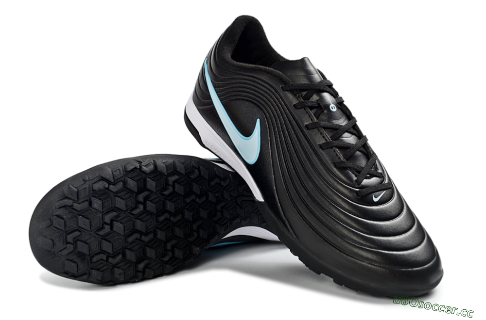 Unisex Nike Tiempo Legend 11 Elite TF Artificial Turf Low-Tops Football Shoes - Black/Ice Blue/White 4