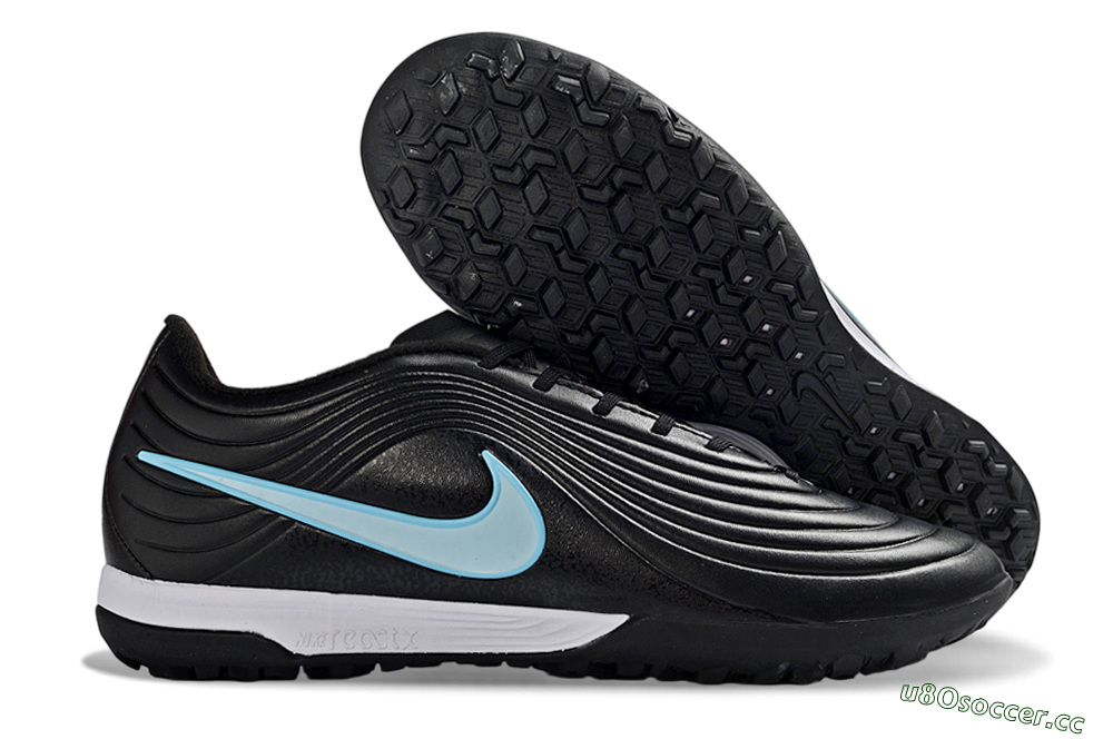 Unisex Nike Tiempo Legend 11 Elite TF Artificial Turf Low-Tops Football Shoes - Black/Ice Blue/White 2