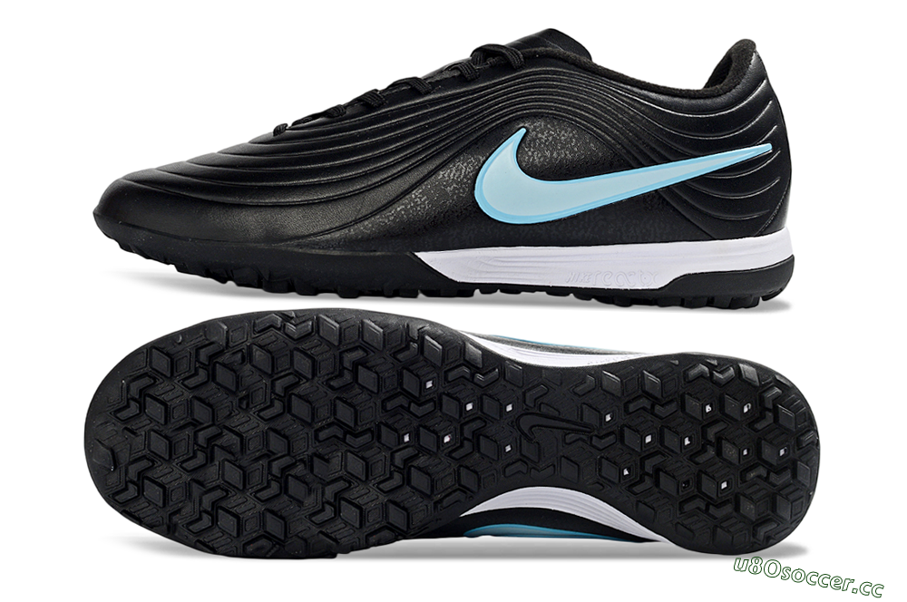 Unisex Nike Tiempo Legend 11 Elite TF Artificial Turf Low-Tops Football Shoes - Black/Ice Blue/White 1