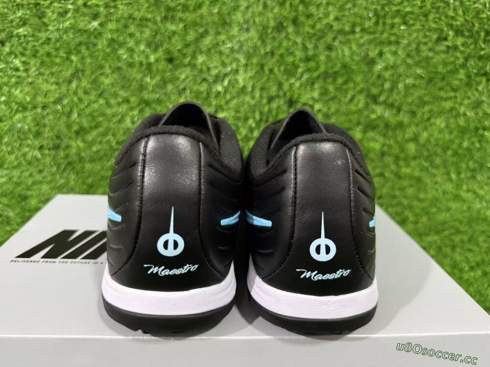 Unisex Nike Tiempo Legend 11 Elite TF Artificial Turf Low-Tops Football Shoes - Black/Ice Blue/White
