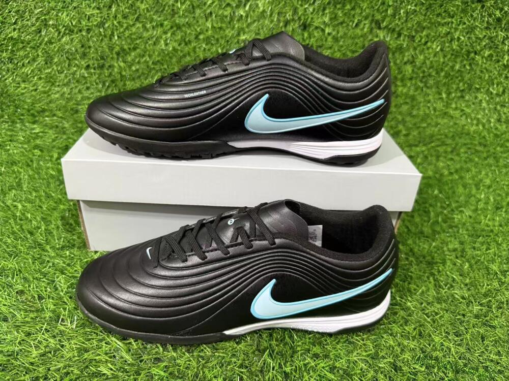 Unisex Nike Tiempo Legend 11 Elite TF Artificial Turf Low-Tops Football Shoes - Black/Ice Blue/White