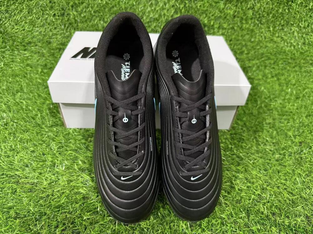 Unisex Nike Tiempo Legend 11 Elite TF Artificial Turf Low-Tops Football Shoes - Black/Ice Blue/White