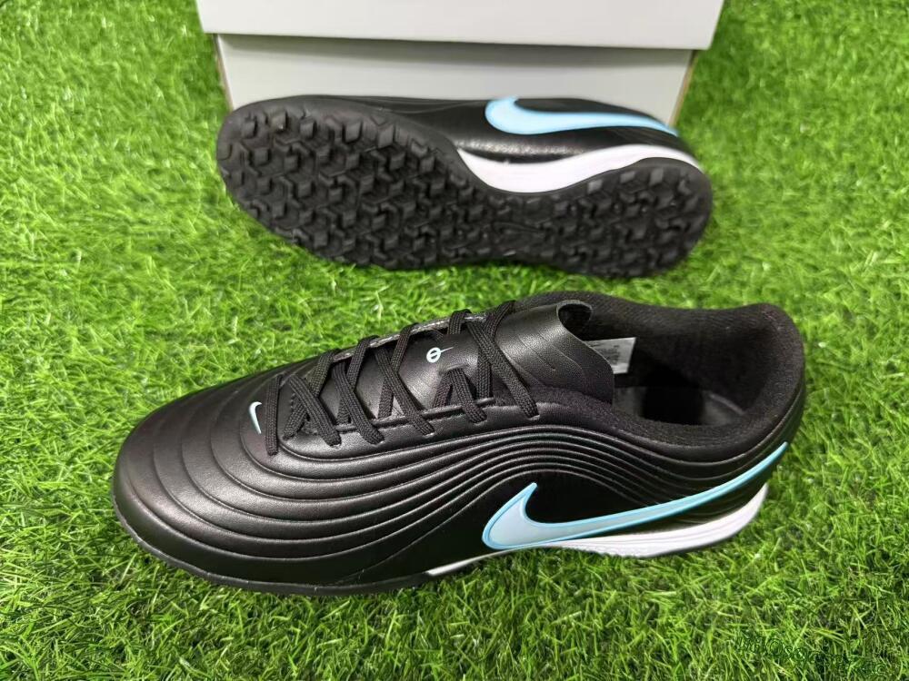 Unisex Nike Tiempo Legend 11 Elite TF Artificial Turf Low-Tops Football Shoes - Black/Ice Blue/White