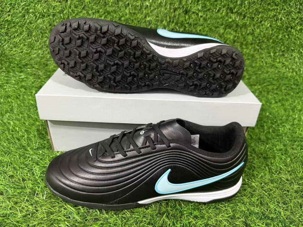 Unisex Nike Tiempo Legend 11 Elite TF Artificial Turf Low-Tops Football Shoes - Black/Ice Blue/White