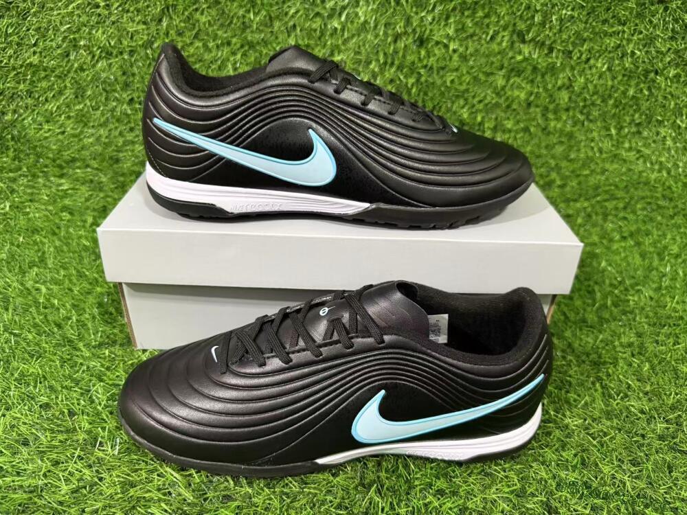 Unisex Nike Tiempo Legend 11 Elite TF Artificial Turf Low-Tops Football Shoes - Black/Ice Blue/White