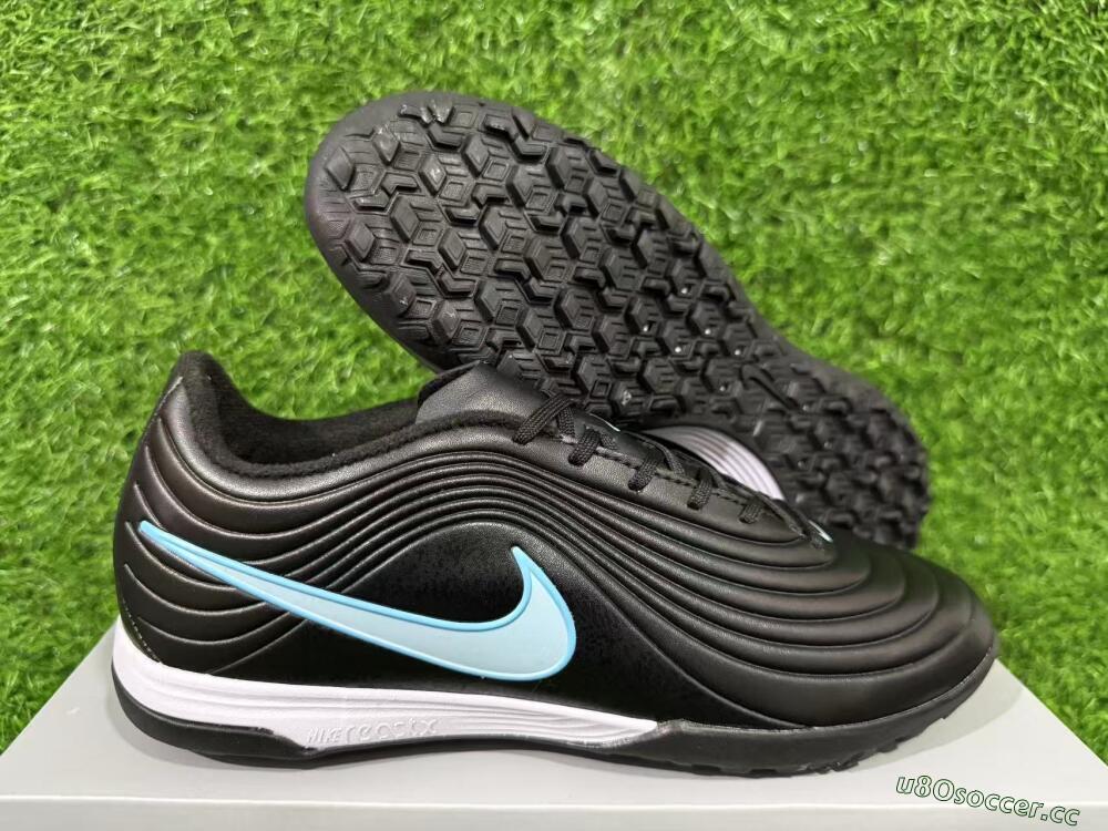 Unisex Nike Tiempo Legend 11 Elite TF Artificial Turf Low-Tops Football Shoes - Black/Ice Blue/White