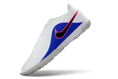 Unisex Nike Tiempo Legend 11 Elite TF Artificial Turf Low-Tops Football Shoes - White/Electric Blue/Fuchsia Pink