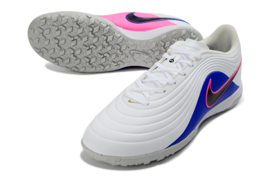 Unisex Nike Tiempo Legend 11 Elite TF Artificial Turf Low-Tops Football Shoes - White/Electric Blue/Fuchsia Pink