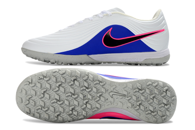 Unisex Nike Tiempo Legend 11 Elite TF Artificial Turf Low-Tops Football Shoes - White/Electric Blue/Fuchsia Pink