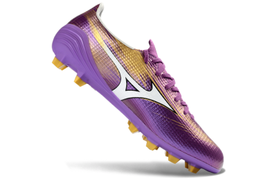Men's Mizuno Alpha 3 FG Firm Ground Low-Tops Football Boots - Purple/Golden Lavender/Yellow Blaze