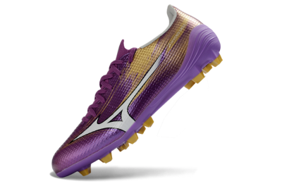 Men's Mizuno Alpha 3 FG Firm Ground Low-Tops Football Boots - Purple/Golden Lavender/Yellow Blaze