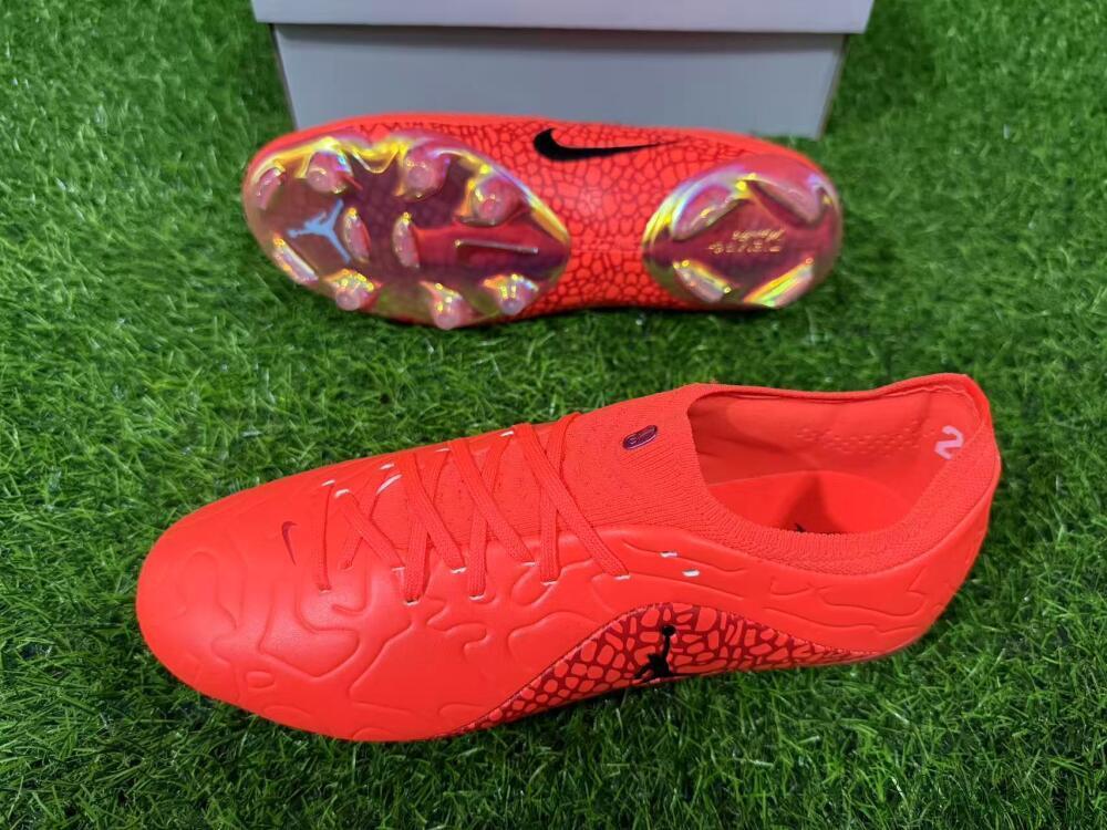 Unisex Nike Tiempo Legend 11 Elite FG Firm Ground Low-Tops Football Boots - Red/Bright Flame/Crimson Glow