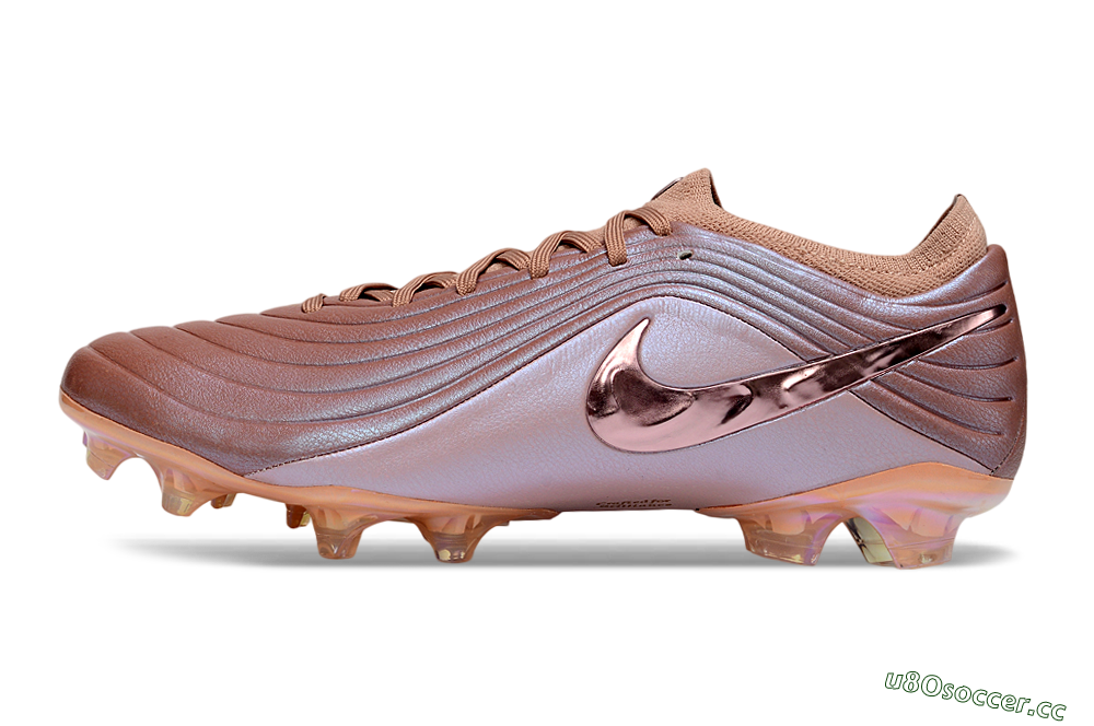 Unisex Nike Tiempo Legend 11 Elite FG Firm Ground Low-Tops Football Boots - Brown/Rose Gold/Pastel Pink 0