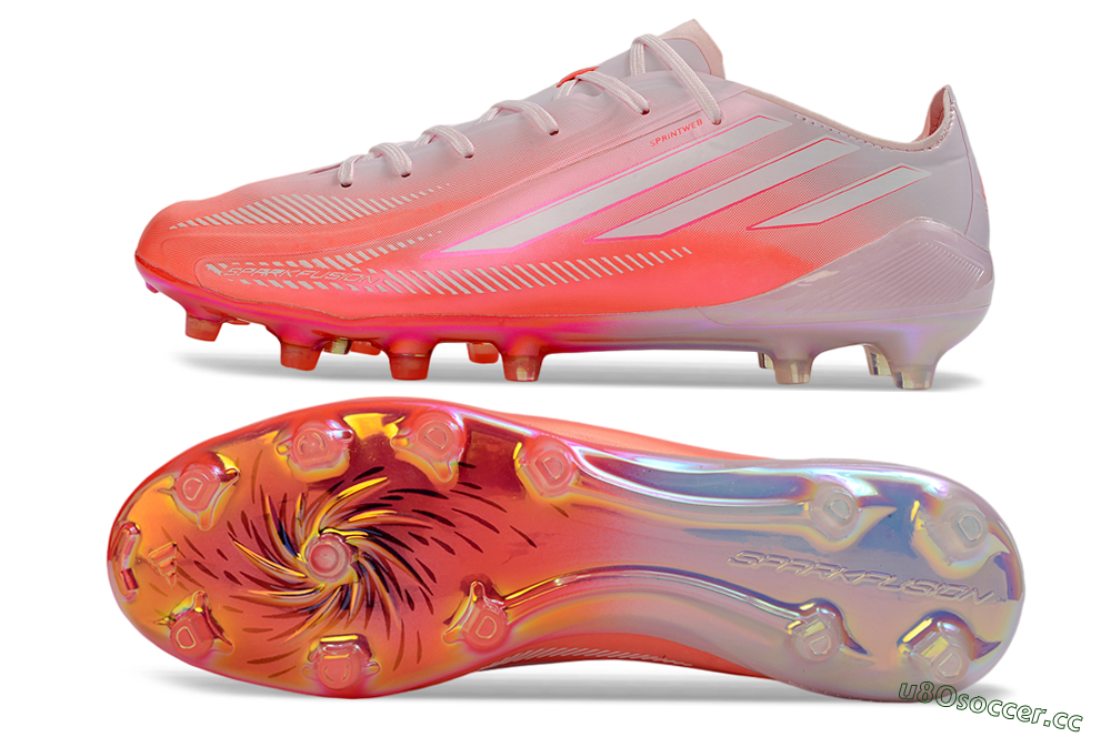 Unisex Adidas F50 Hyperfast 2026 World Cup FG Firm Ground Low-Tops Football Boots - Pink/Coral Burst/Light Rose 1