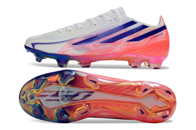 Unisex Adidas F50 Hyperfast 2026 World Cup FG Firm Ground Low-Tops Football Boots - White/Electric Pink/Deep Purple