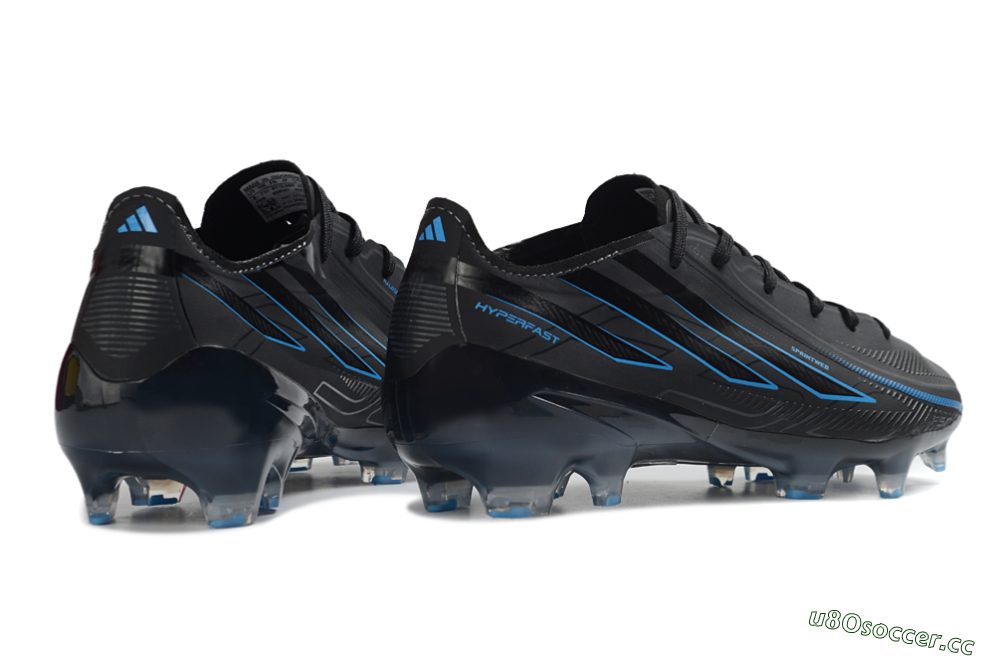 Unisex Adidas F50 Hyperfast 2026 World Cup FG Firm Ground Low-Tops Football Boots - Black/Electric Blue/Graphite Grey 6