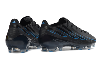 Unisex Adidas F50 Hyperfast 2026 World Cup FG Firm Ground Low-Tops Football Boots - Black/Electric Blue/Graphite Grey