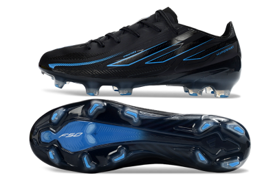 Unisex Adidas F50 Hyperfast 2026 World Cup FG Firm Ground Low-Tops Football Boots - Black/Electric Blue/Graphite Grey