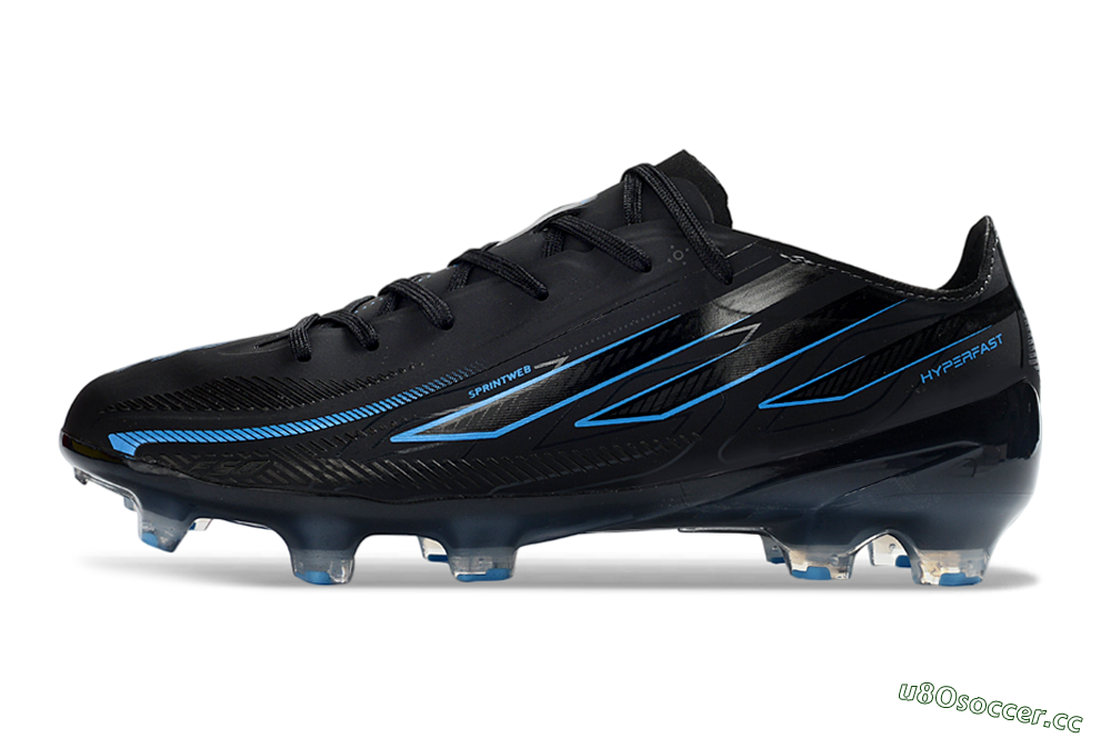 Unisex Adidas F50 Hyperfast 2026 World Cup FG Firm Ground Low-Tops Football Boots - Black/Electric Blue/Graphite Grey 0