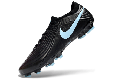 Unisex Nike Tiempo Legend 11 Elite FG Firm Ground Low-Tops Football Boots - Black/Sky Blue/Graphite