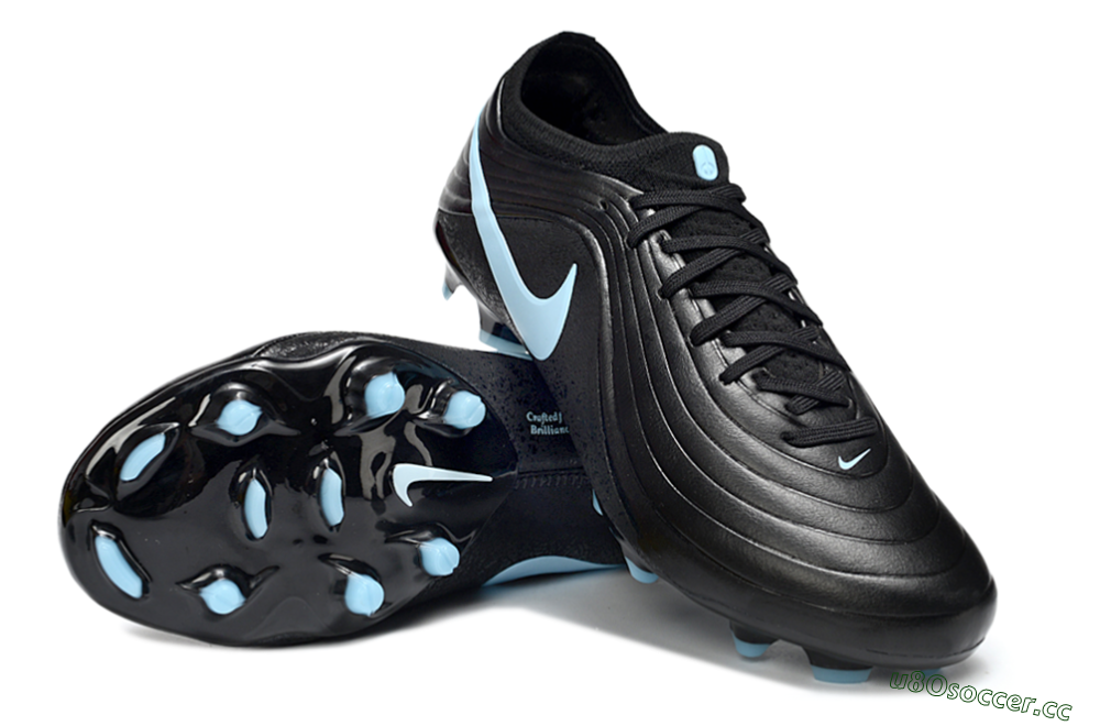 Unisex Nike Tiempo Legend 11 Elite FG Firm Ground Low-Tops Football Boots - Black/Sky Blue/Graphite 3