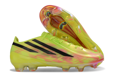 Unisex Adidas F50 Hyperfast 2026 World Cup FG Firm Ground Low-Tops Football Boots - Neon/Electric Green/Black