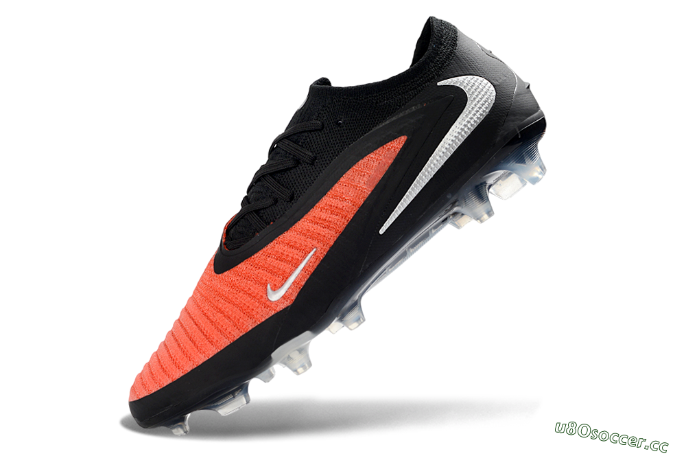 Unisex Nike Phantom 6 Elite Low FG Firm Ground Low-Tops Football Boots - Orange/Electric Orange/Jet Black 5