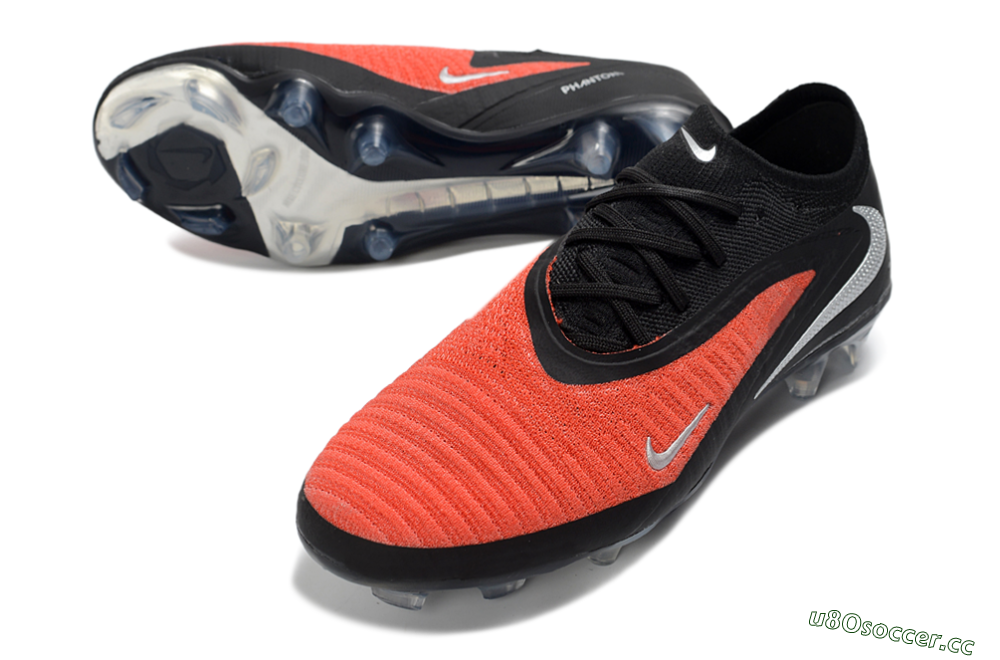 Unisex Nike Phantom 6 Elite Low FG Firm Ground Low-Tops Football Boots - Orange/Electric Orange/Jet Black 3