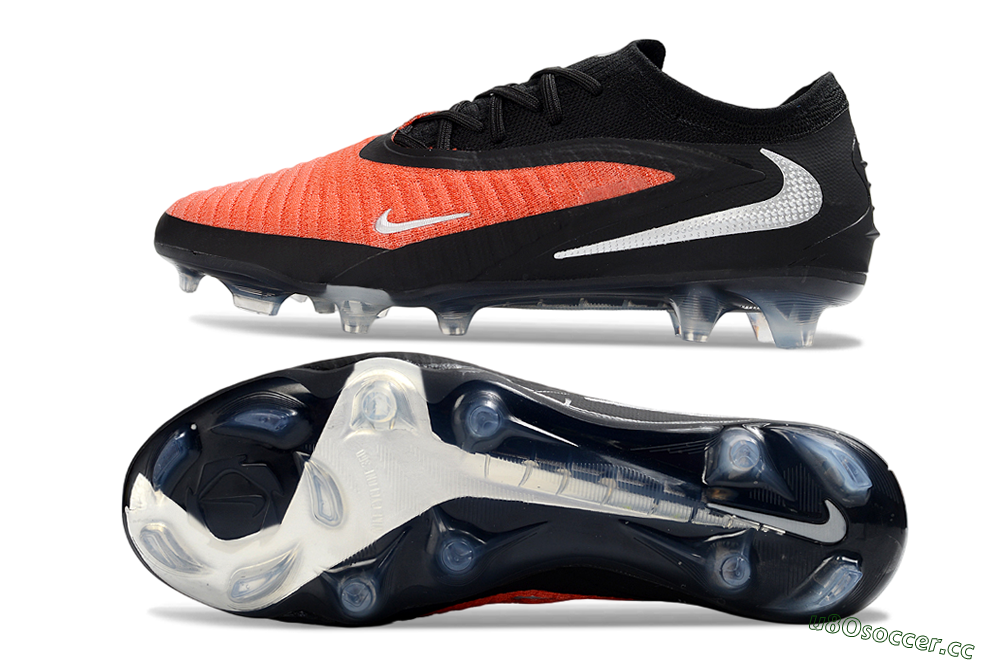 Unisex Nike Phantom 6 Elite Low FG Firm Ground Low-Tops Football Boots - Orange/Electric Orange/Jet Black 1