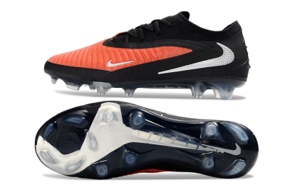 Unisex Nike Phantom 6 Elite Low FG Firm Ground Low-Tops Football Boots - Orange/Electric Orange/Jet Black