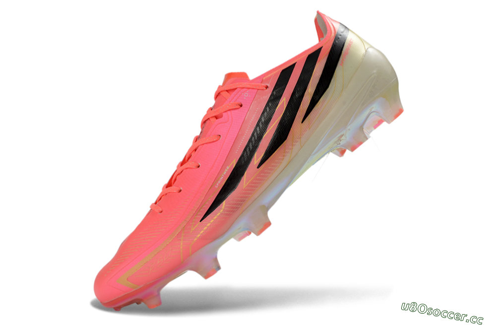 Unisex Adidas F50 Hyperfast 2026 World Cup FG Firm Ground Low-Tops Football Boots - Pink/Neon Pink/Silver White 5