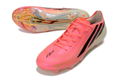 Unisex Adidas F50 Hyperfast 2026 World Cup FG Firm Ground Low-Tops Football Boots - Pink/Neon Pink/Silver White