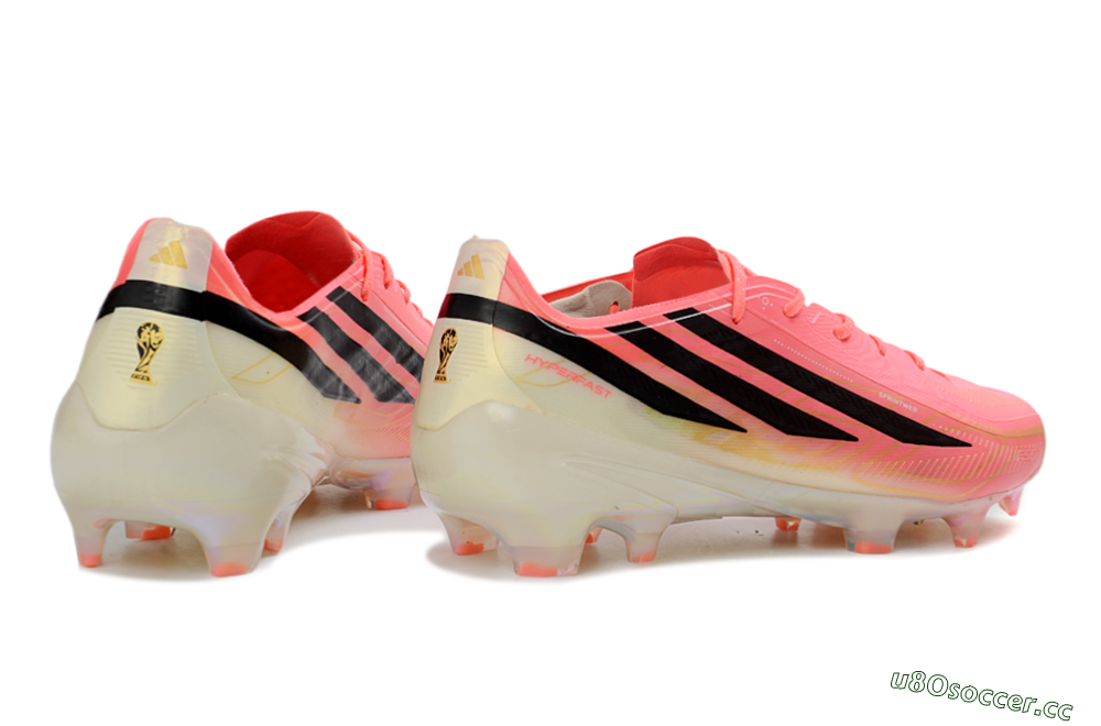 Unisex Adidas F50 Hyperfast 2026 World Cup FG Firm Ground Low-Tops Football Boots - Pink/Neon Pink/Silver White 6