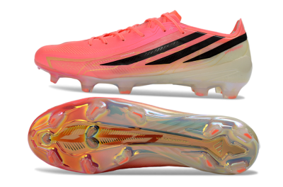 Unisex Adidas F50 Hyperfast 2026 World Cup FG Firm Ground Low-Tops Football Boots - Pink/Neon Pink/Silver White