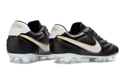 Men's Nike Tiempo Ligera Pro FG Firm Ground Low-Tops Football Boots - Black/Gold/White