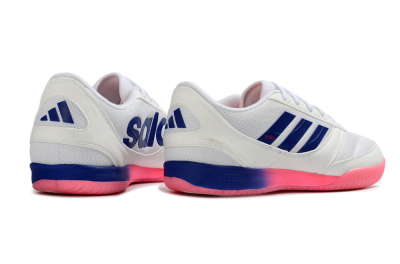 Men's Adidas Top Sala Competition 2 IC Indoor & Futsal Low-Tops Football Shoes - White/Navy Blue/Pink