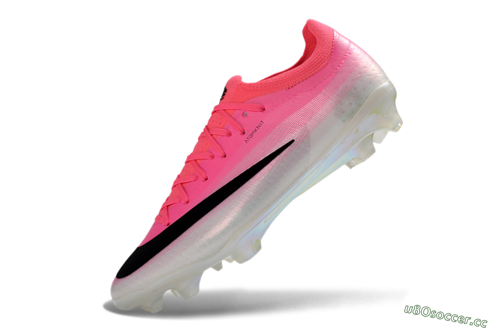 Men's Nike Air Zoom Mercurial Vapor 17 FG Firm Ground Low-Tops Football Boots - Pink/Neon Pink/Sleek Black 5