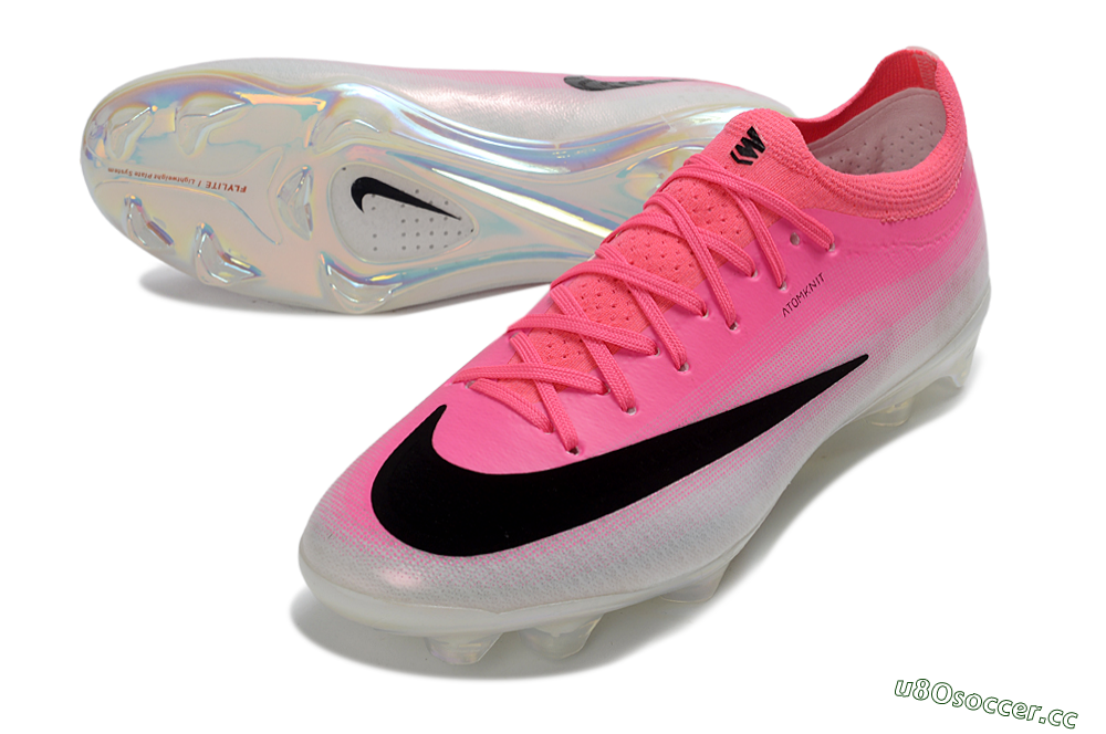 Men's Nike Air Zoom Mercurial Vapor 17 FG Firm Ground Low-Tops Football Boots - Pink/Neon Pink/Sleek Black 3