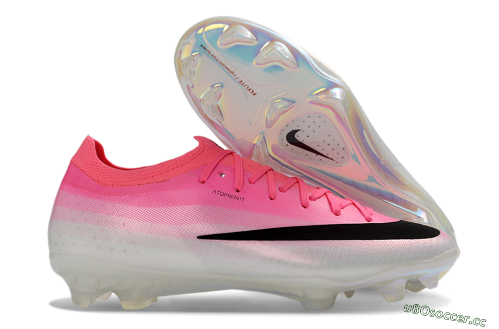 Men's Nike Air Zoom Mercurial Vapor 17 FG Firm Ground Low-Tops Football Boots - Pink/Neon Pink/Sleek Black 2