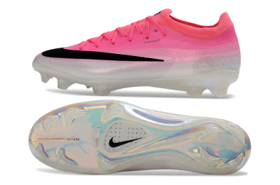 Men's Nike Air Zoom Mercurial Vapor 17 FG Firm Ground Low-Tops Football Boots - Pink/Neon Pink/Sleek Black