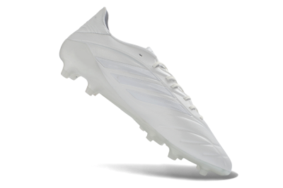 Men's Adidas Copa Pure 4 Elite FG Firm Ground Low-Tops Football Boots - White/Crystal White/Frosted White