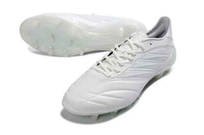 Men's Adidas Copa Pure 4 Elite FG Firm Ground Low-Tops Football Boots - White/Crystal White/Frosted White