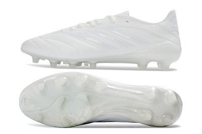 Men's Adidas Copa Pure 4 Elite FG Firm Ground Low-Tops Football Boots - White/Crystal White/Frosted White